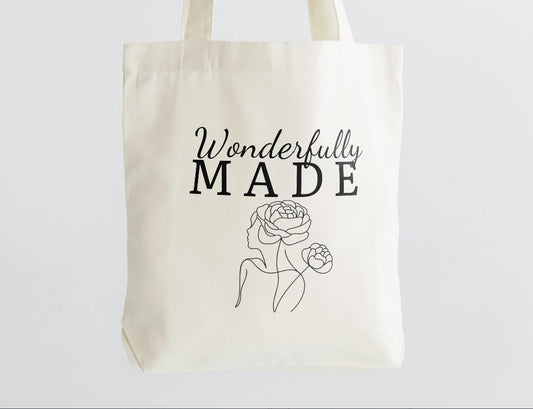 Wonderfully Made Tote Bag